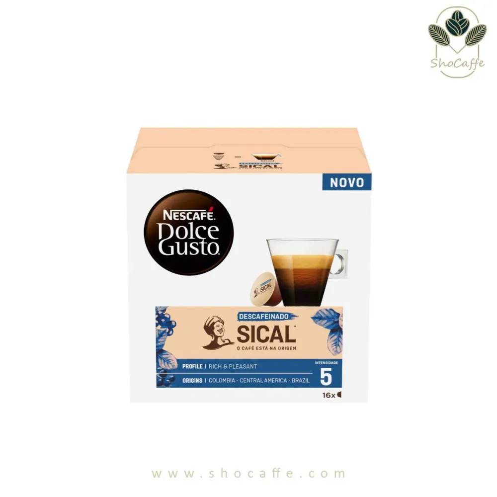 کپسول قهوه دولچه گوستو سیکال بدون کافئین DolceGusto Sical Descafeinado